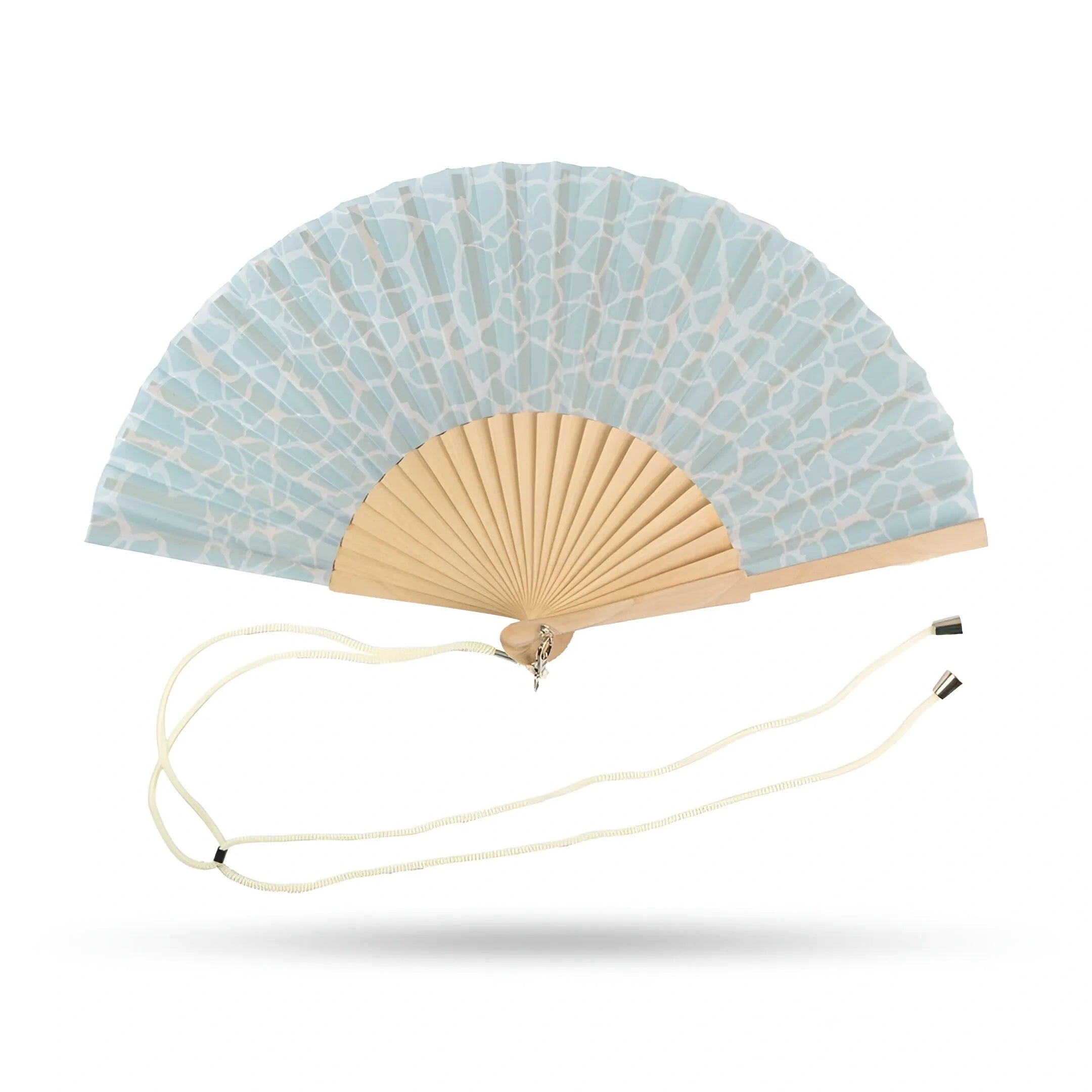 Ocean Blue Hand Fan