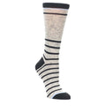 Light Gray Heathered Striped Socks - Women's Dress Socks