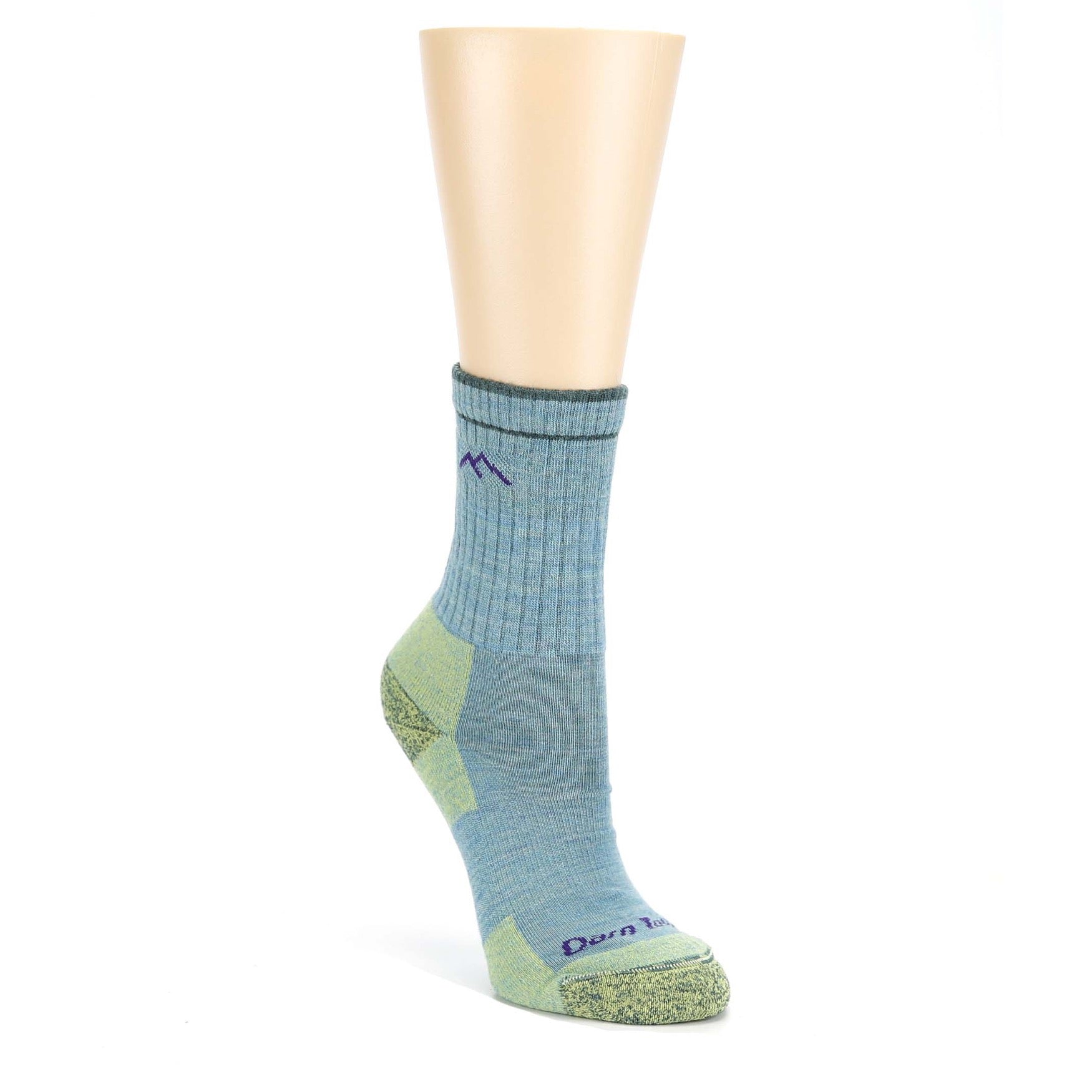 Aqua Heather Hiker Micro Crew Cushion - Women's Wool Hiking Socks