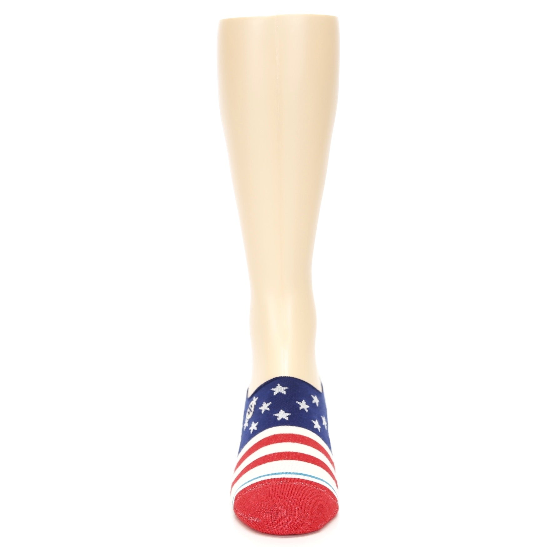 Stars and Stripes Socks - Men's No Show Socks