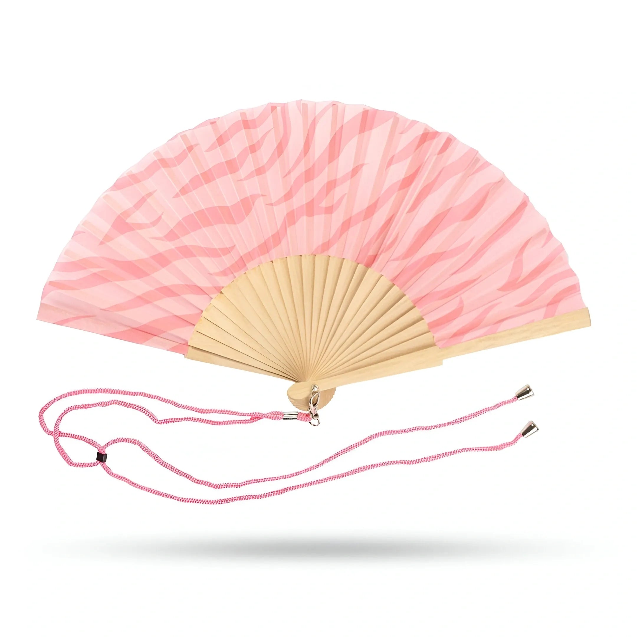 Pink Tiger Hand Fan