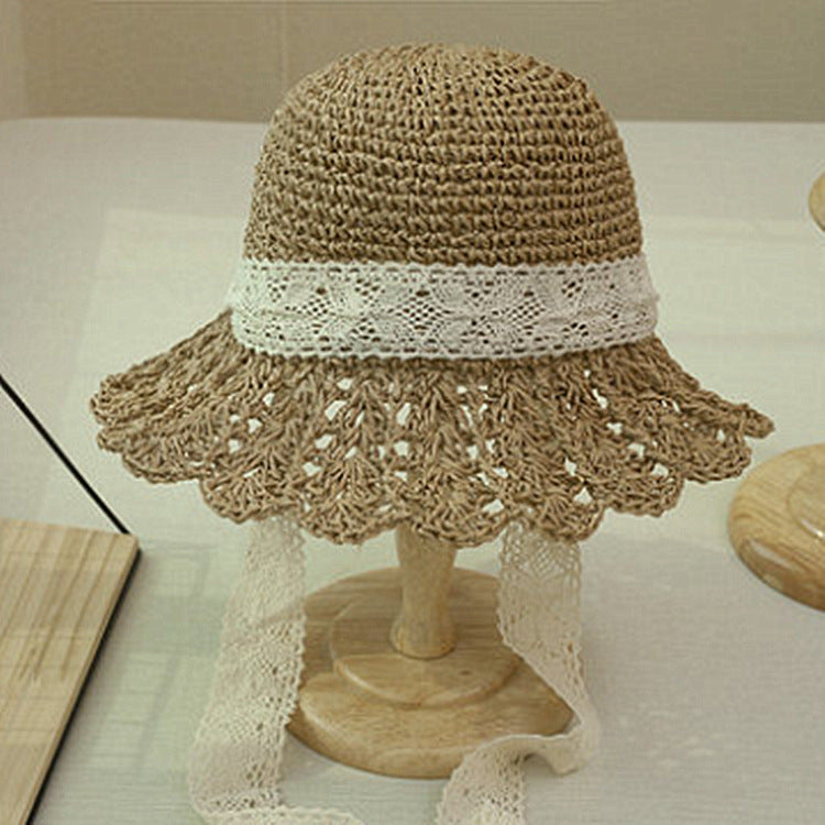 Women's Beach Big Brim Hollow Sun-proof Straw Hat