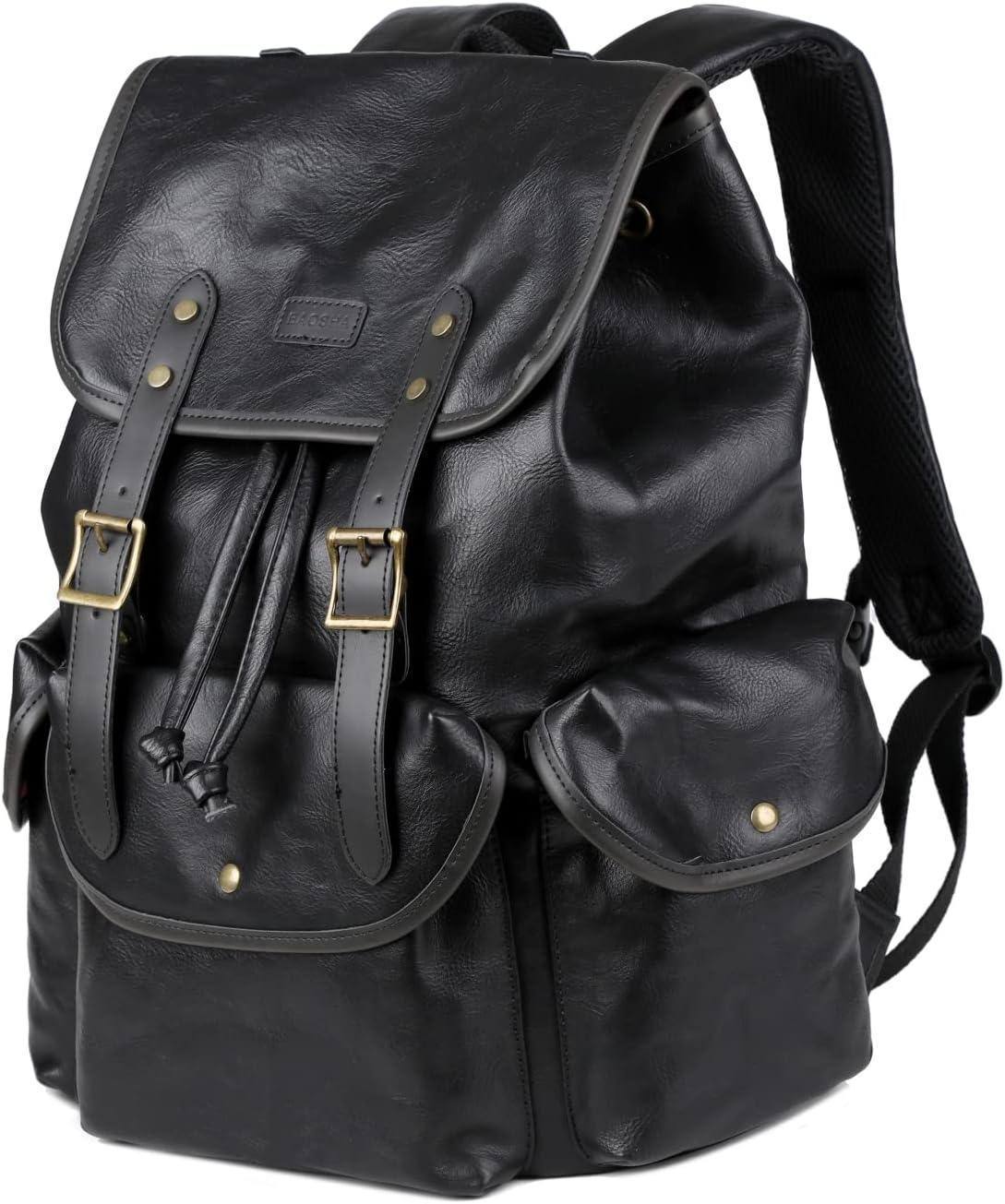 Men’s Leather Backpack – 15.6 Laptop Ready Professional Commute