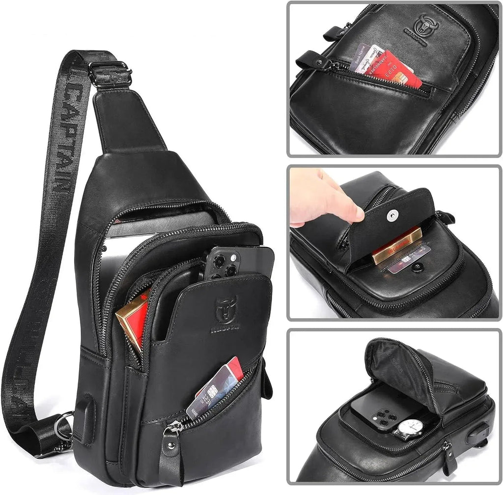Men’s Leather Sling Bag – Modern Everyday Carry