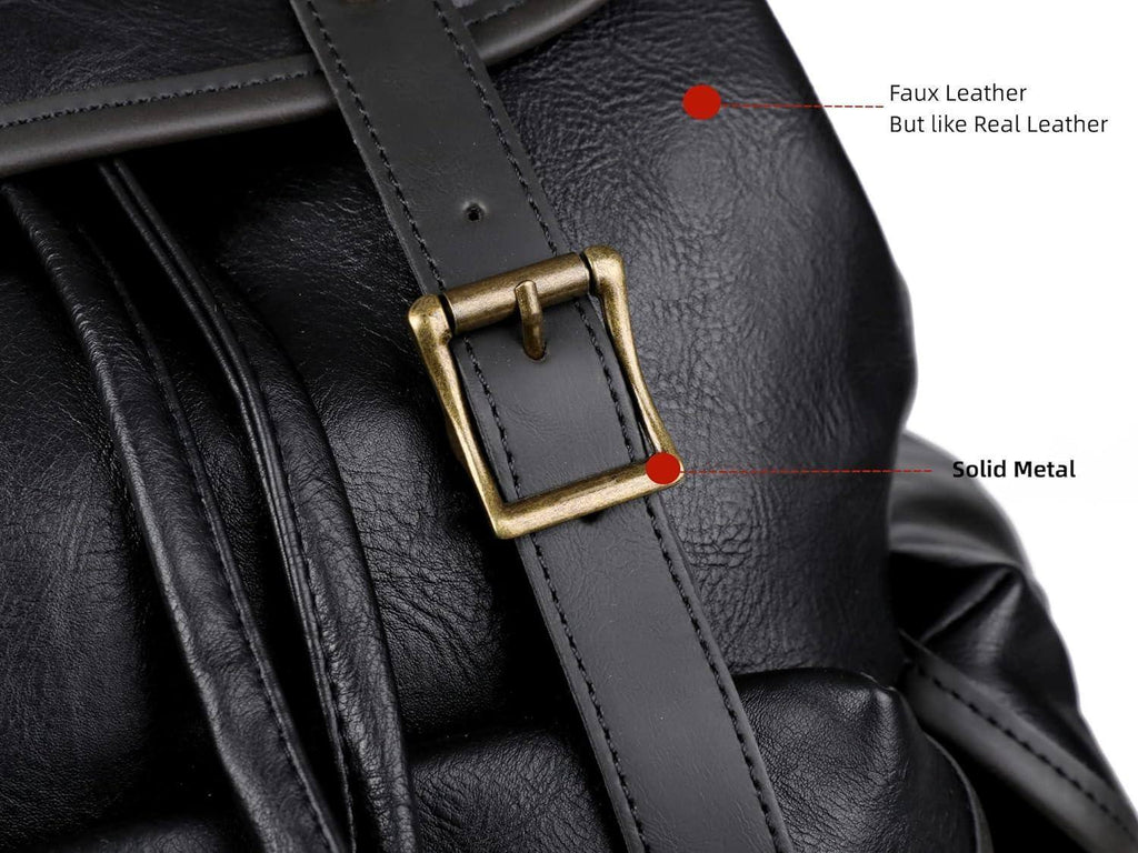 Men’s Leather Backpack – 15.6 Laptop Ready Professional Commute