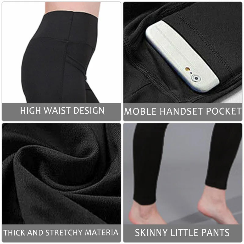 High Waist Elastic Workout Leggings Tummy Control