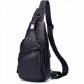 Men’s Leather Sling Bag – Secure Anti-Theft