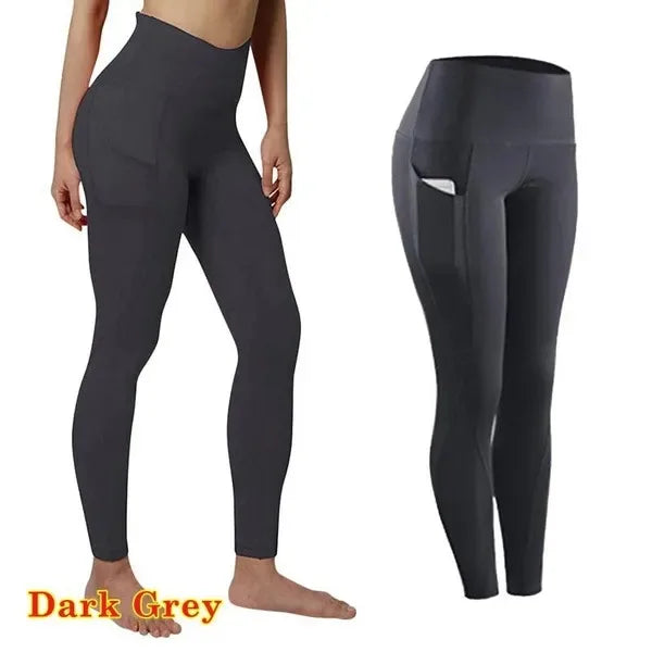 High Waist Elastic Workout Leggings Tummy Control