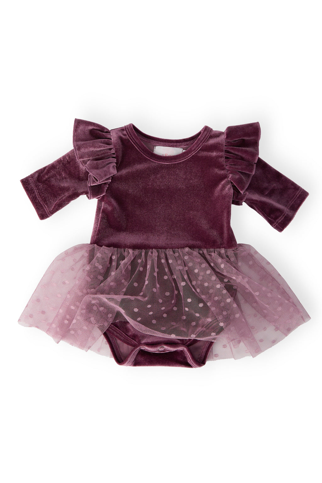 Amethyst Velvet Tutu Bodysuit