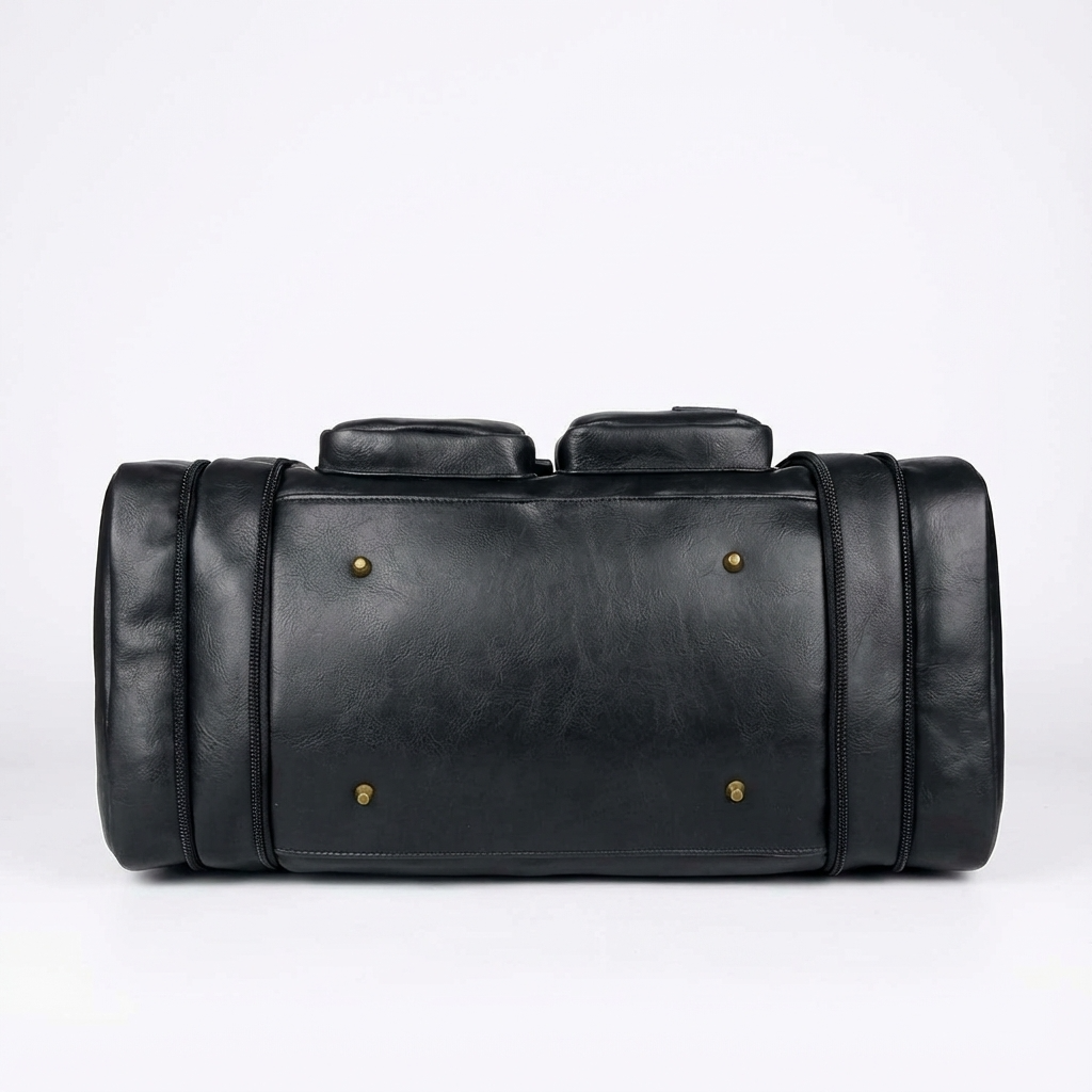 Men’s Leather Duffel Bag – Carry-On Travel 40L Travel