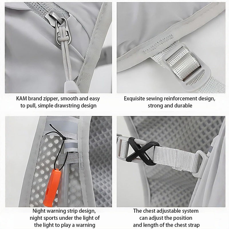 Hydration vests for sports, ultralight backpacks, bike water bags.