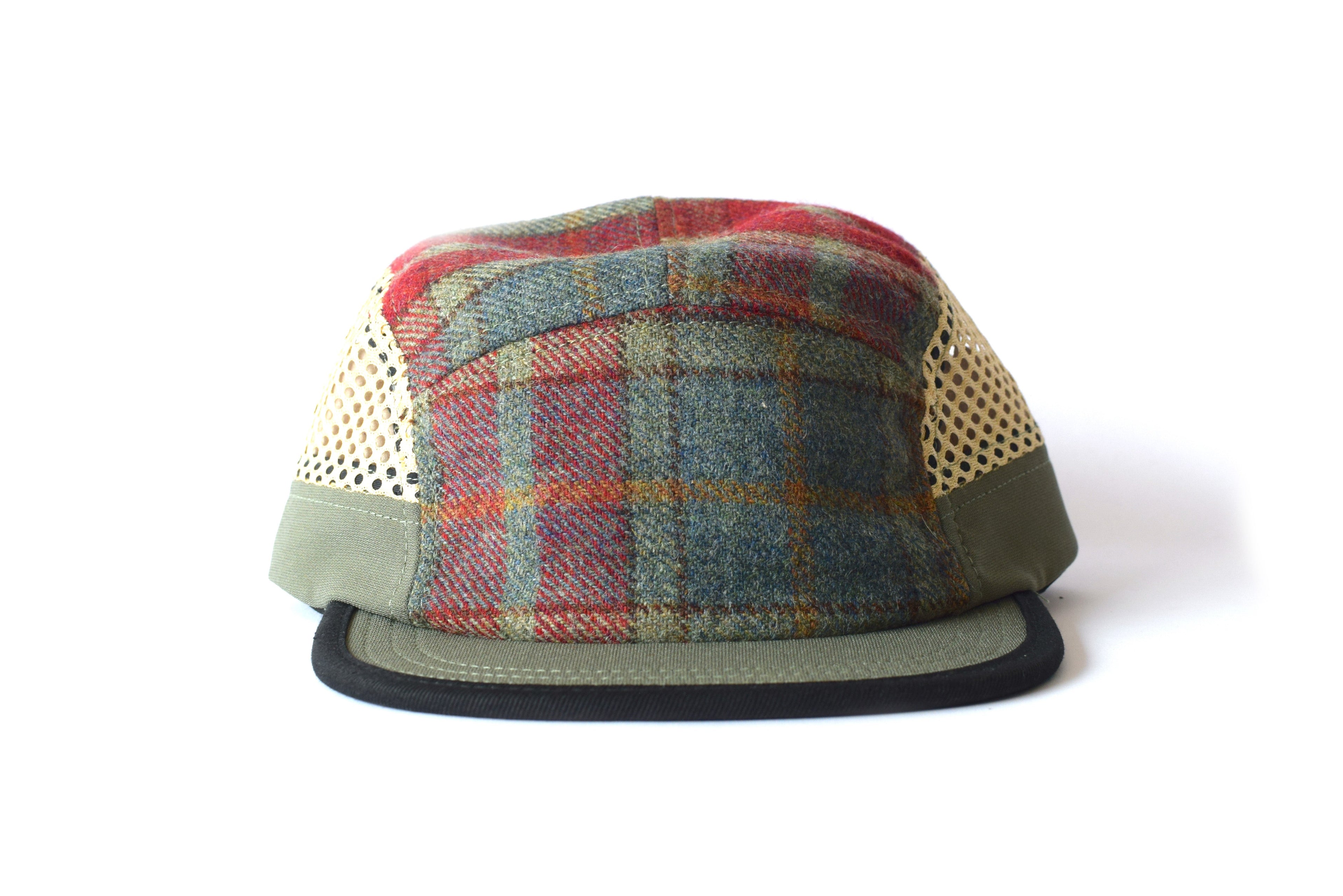 Scosia Plaid Rojo Eight Panel Sport Hat (sb)