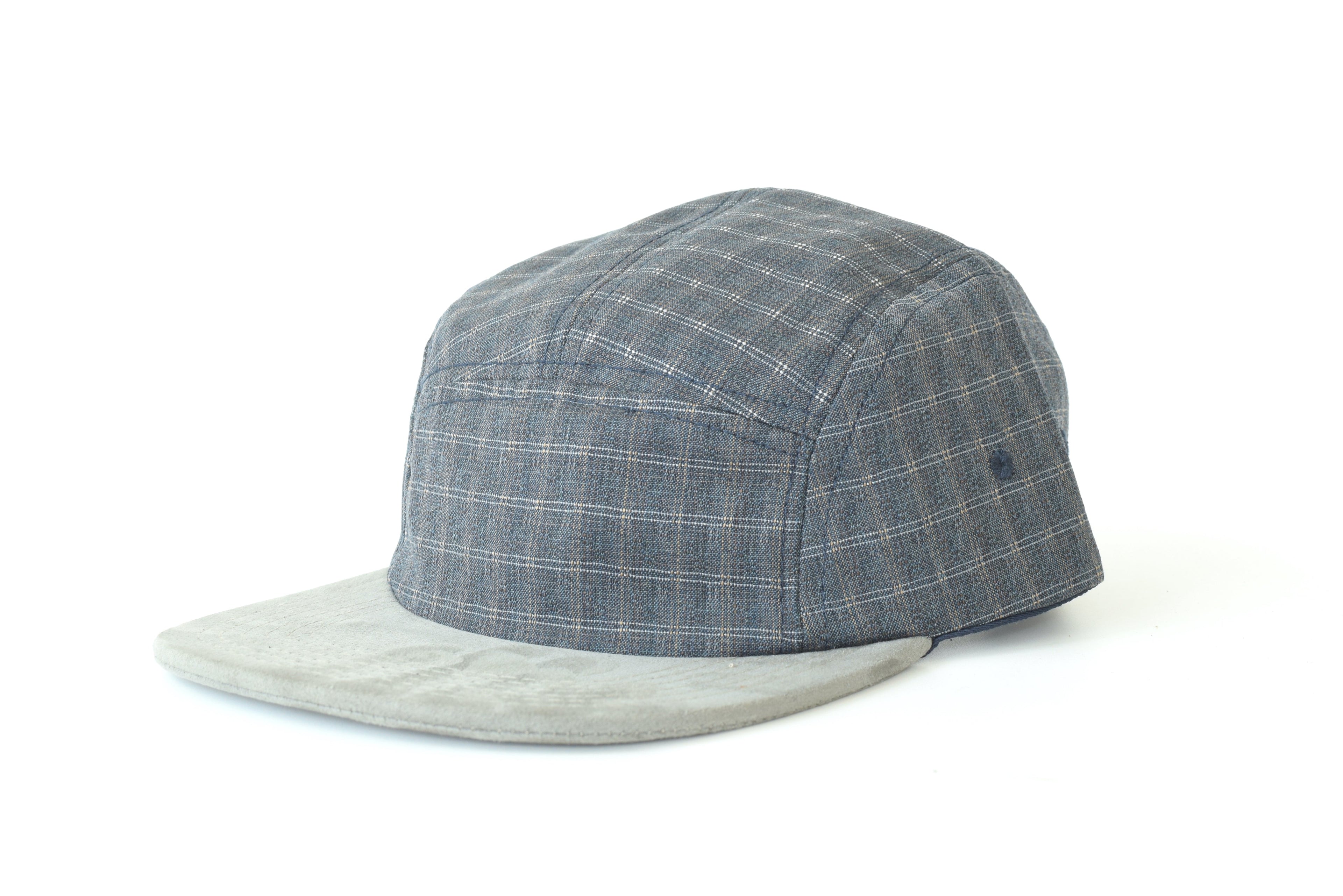 Lana Grid Toupe Five Panel Hat