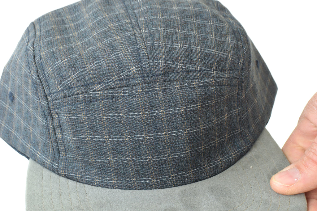 Lana Grid Toupe Five Panel Hat