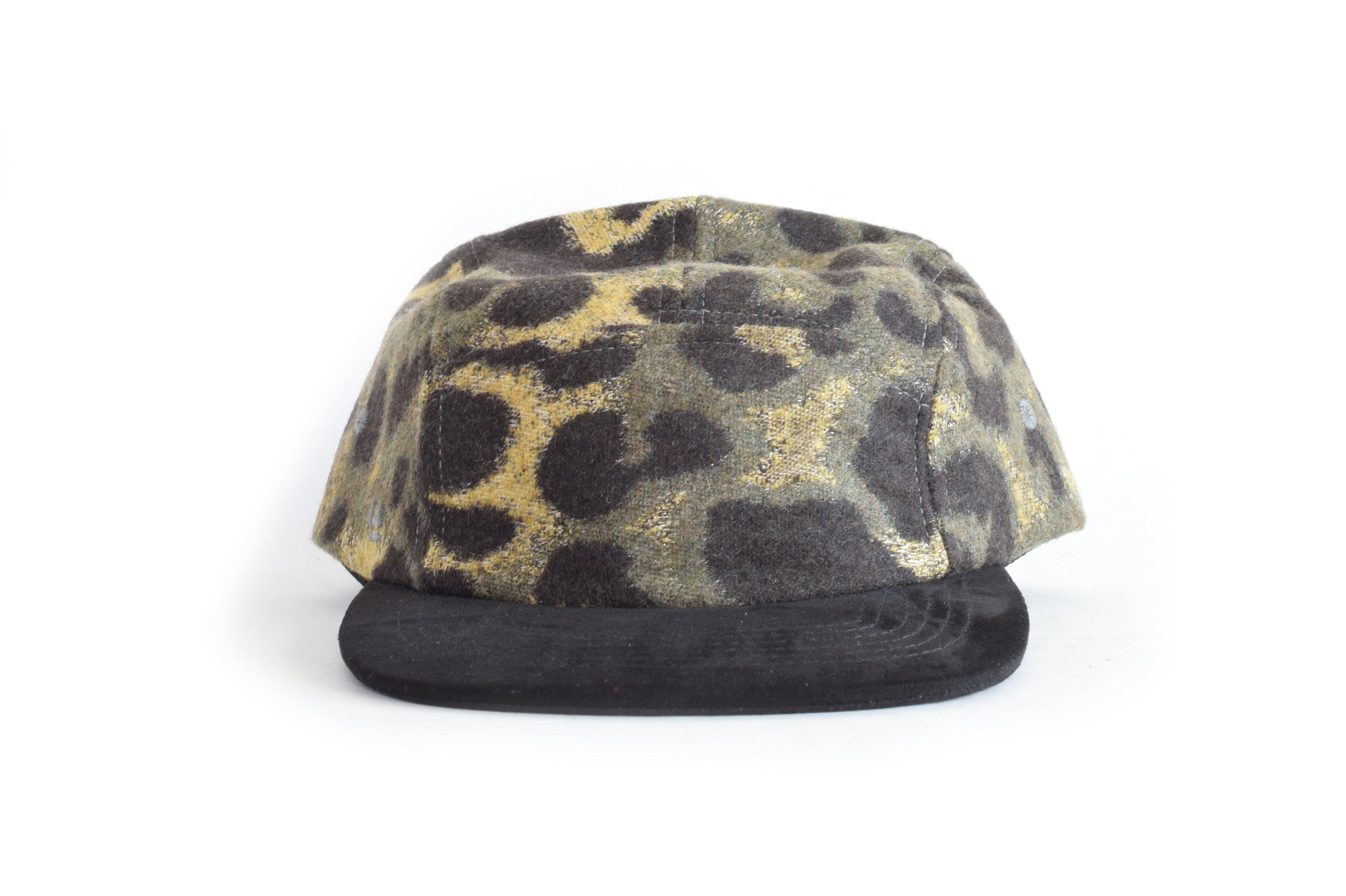 Leopard Fuzz Five Panel Hat