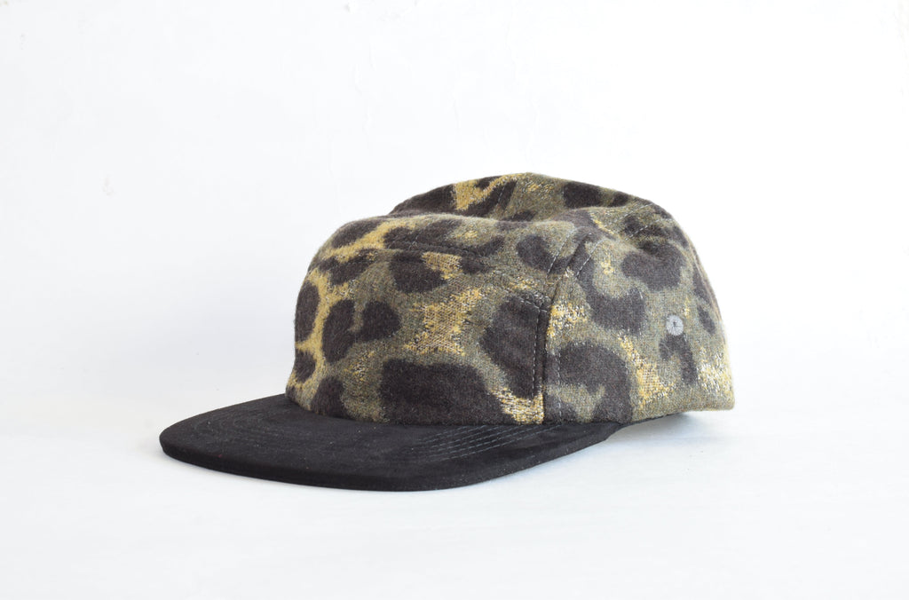 Leopard Fuzz Five Panel Hat
