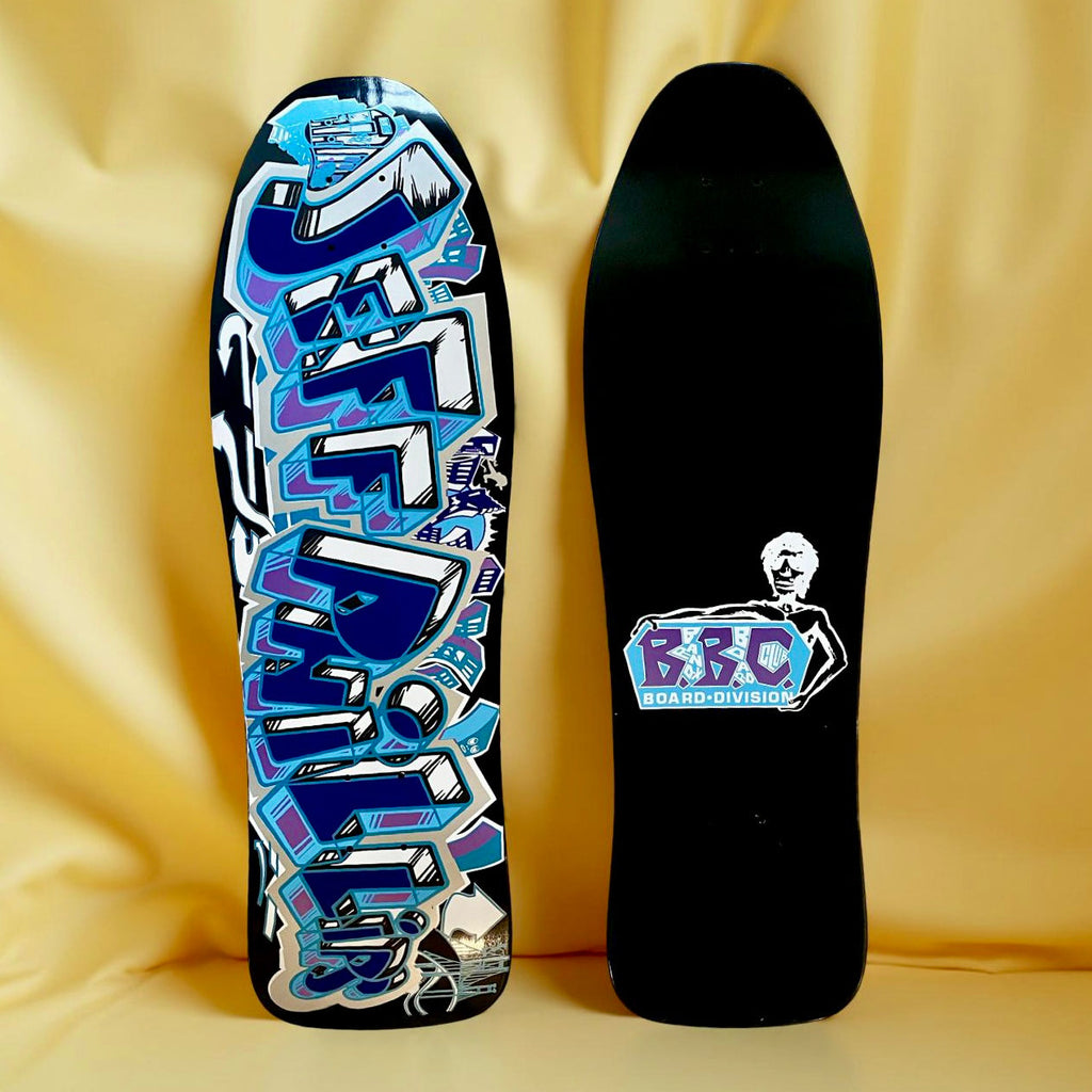 Jeff Phillips GRAFFITI Ultra Limited Edition, Black Metallic Reverse HAND-PAINTED BBC Deck (1 of 15)