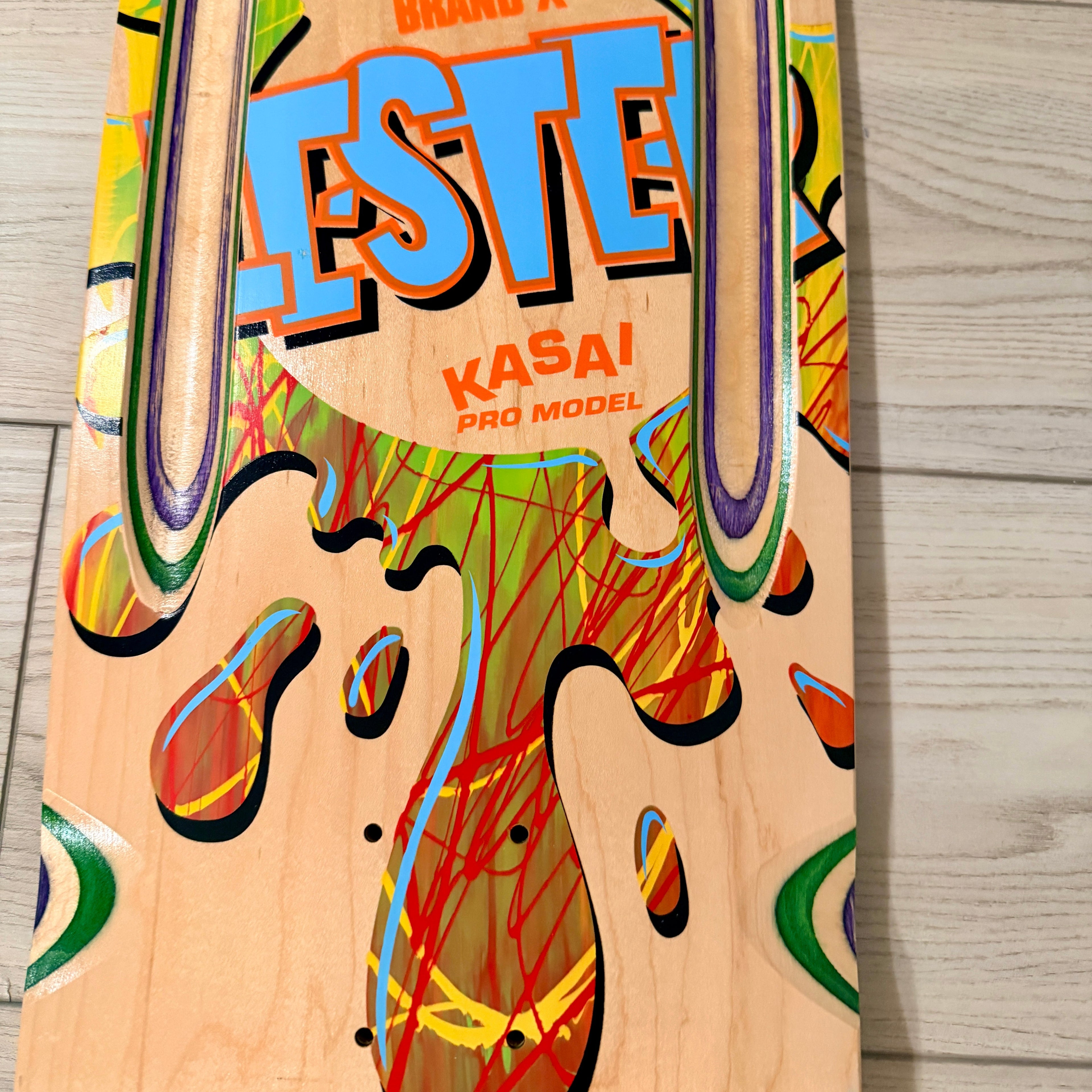 Lester Kasai 10”x30” HAND-PAINTED, Routed ONE OF A KIND Deck (1 of 1)