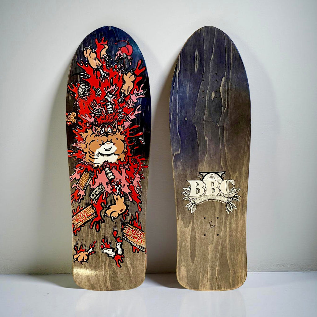 Monty Nolder BBC Exploded Bulldog (#3) Limited Edition Deck 10.2"x32" HAND-PAINTED (1 of 20)