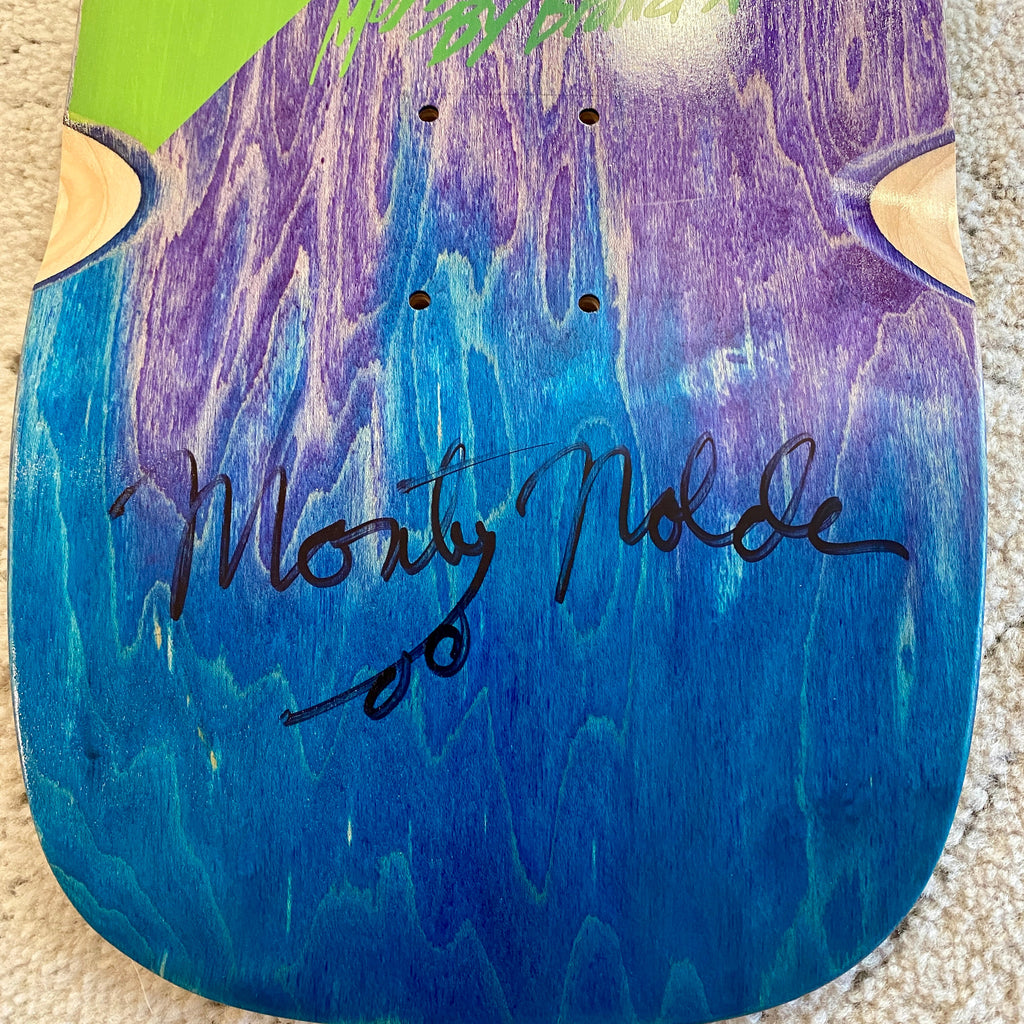 Monty Nolder Stripes ONE OF A KIND, HAND-PAINTED & AUTOGRPAHED Deck 10"x30" (1 of 1)