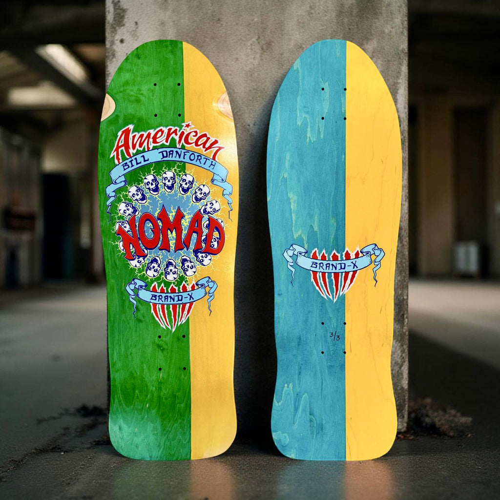 Bill Danforth Circle of Skulls 10”x30” Limited Edition, HAND-PAINTED Deck (1 of 3)