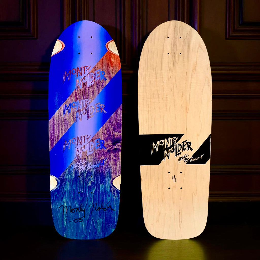 Monty Nolder Stripes ONE OF A KIND, HAND-PAINTED & AUTOGRPAHED Deck 10"x30" (1 of 1)