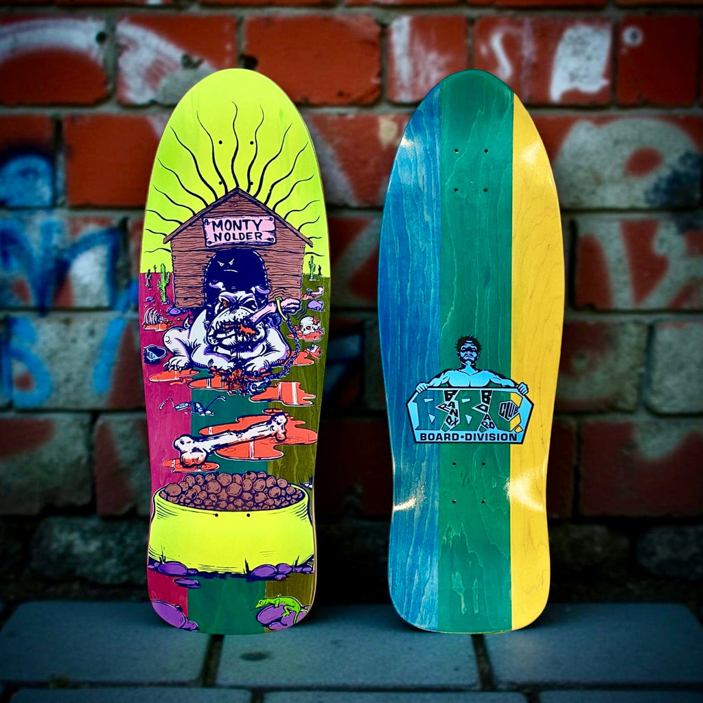 Monty Nolder Bulldog (#2) Limited Edition BBC Deck 10.25”x31” HAND-PAINTED (1 of 1)