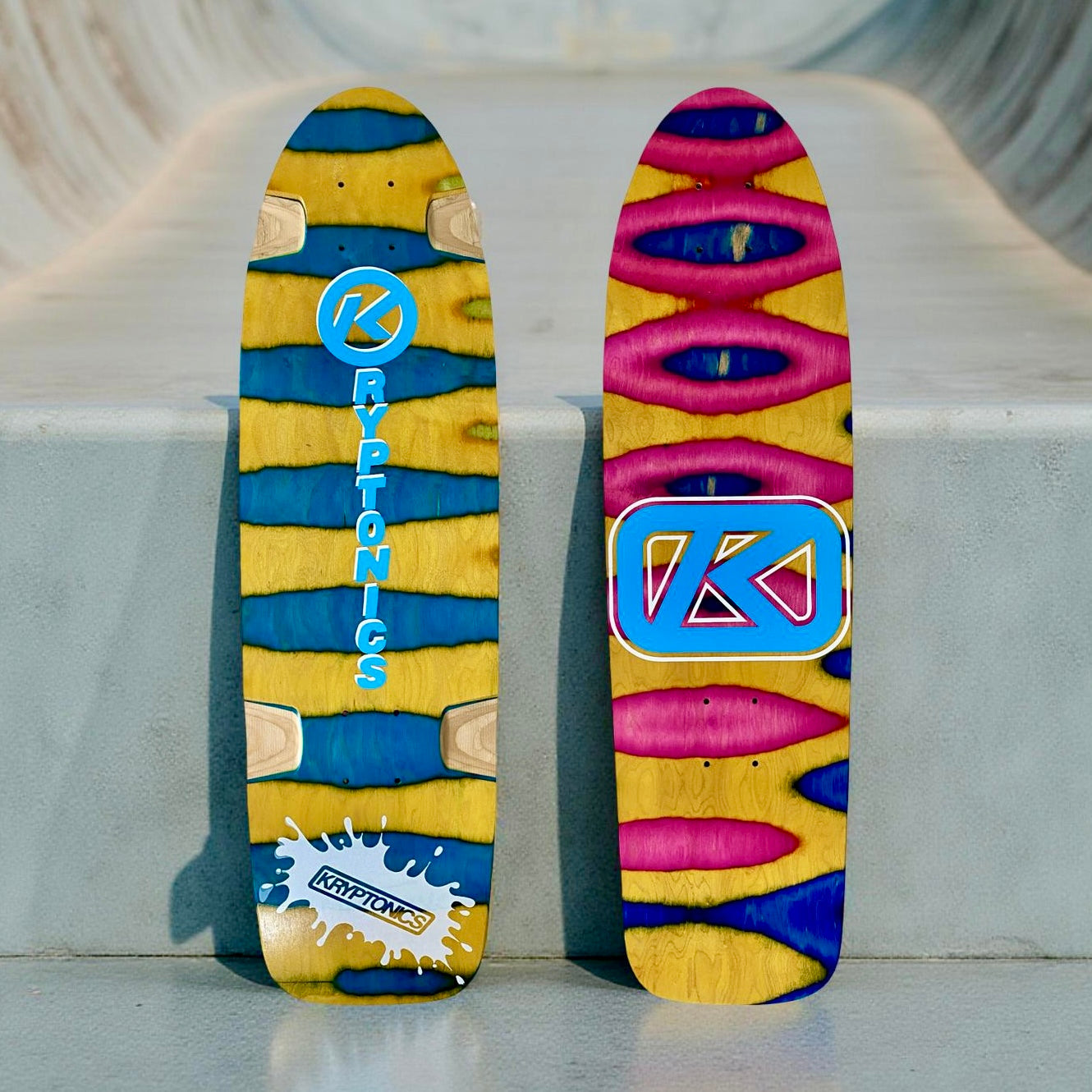 Kryptonics ONE-OF-A-KIND & HAND-PAINTED CRUISER Deck or Complete 8.5”x31” (1 of 1)