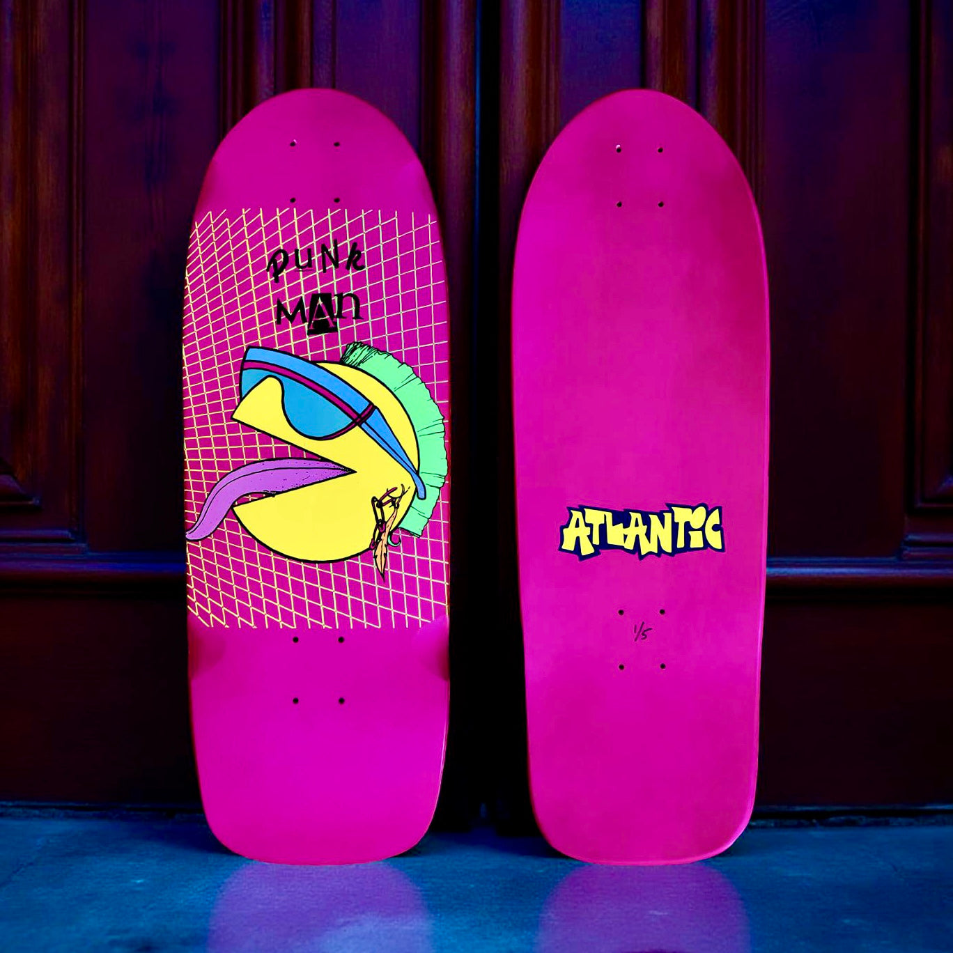 80s Punk Man 10”x30” Limited Edition, HAND-PAINTED Deck (1 of 5)