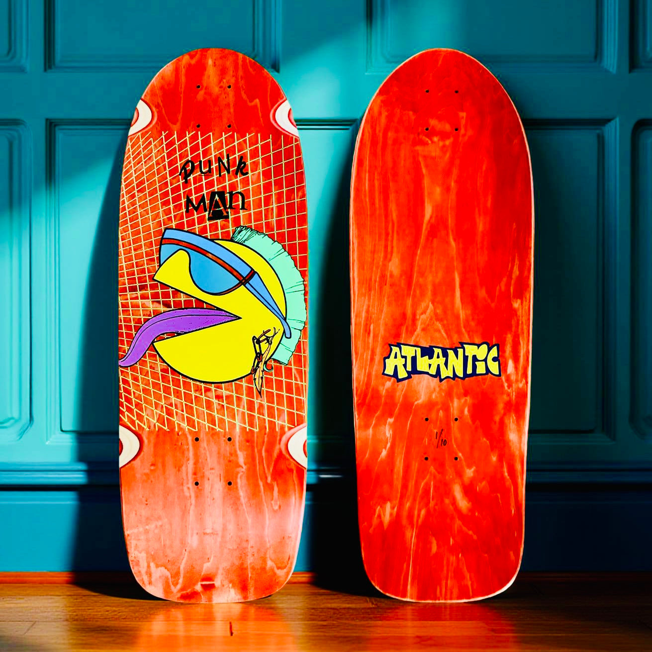 80s Punk Man 10”x30” Limited Edition, HAND-PAINTED Deck (1 of 10)
