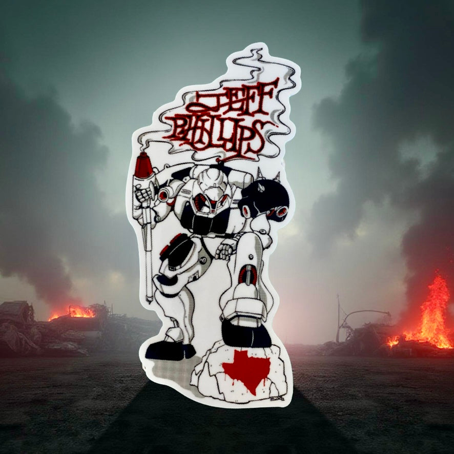 Jeff Phillips BBC GUNDAM Sticker 4.25"