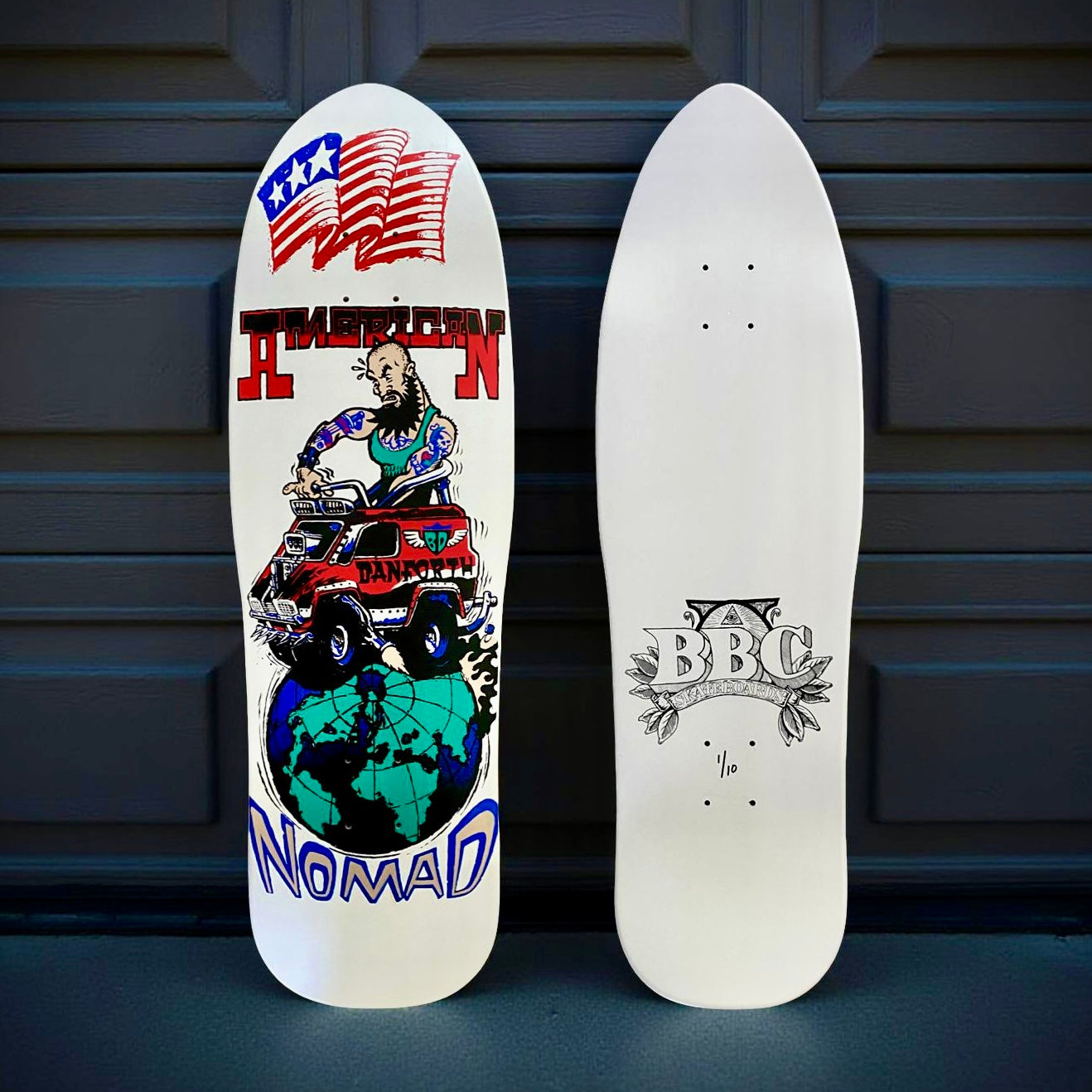 Bill Danforth Nomad Van BBC Limited Edition, Deck 9.5"x32" HAND-PAINTED (1 of 10)