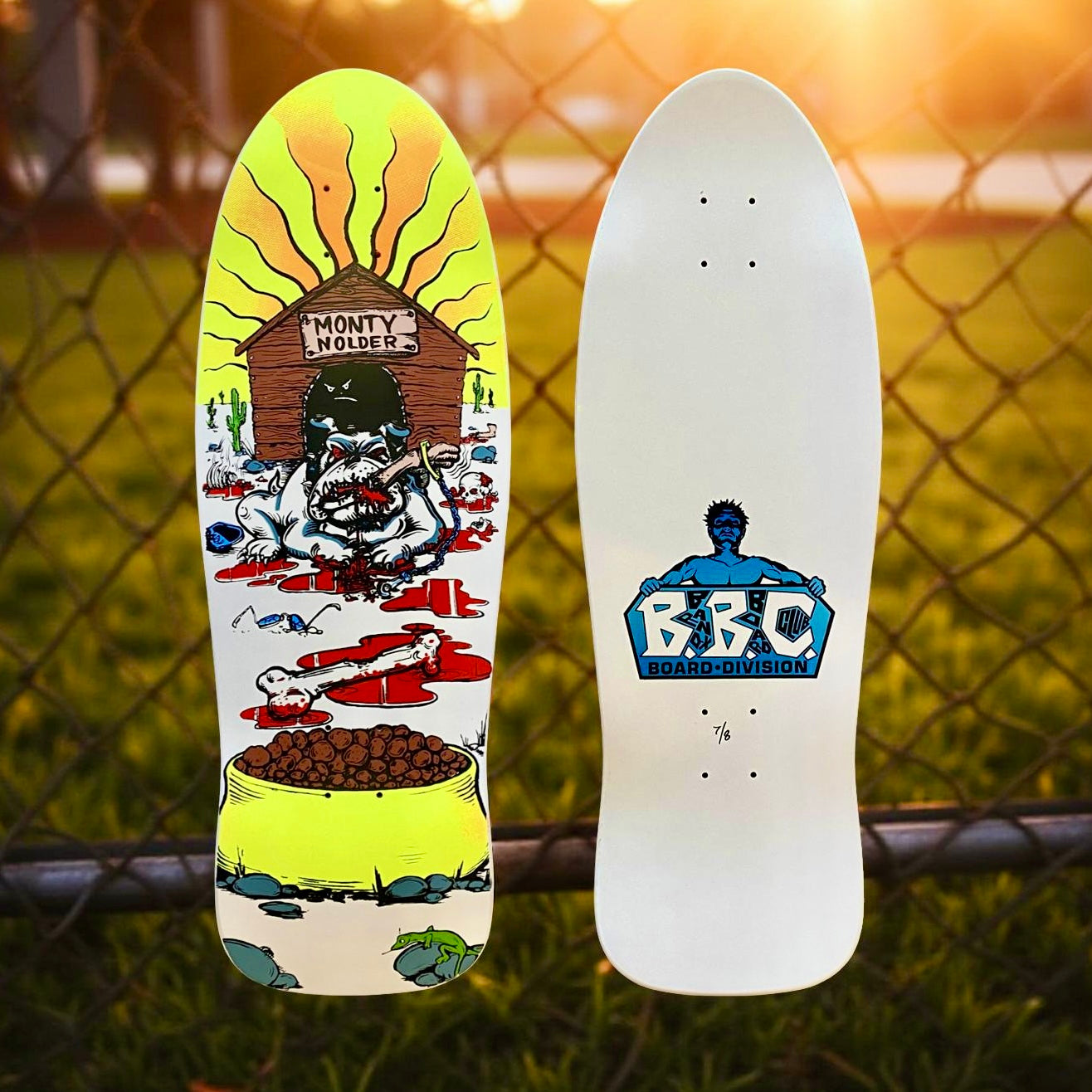 Monty Nolder Bulldog (#2) Limited Edition BBC Deck 10.25”x31” HAND-PAINTED (1 of 8)