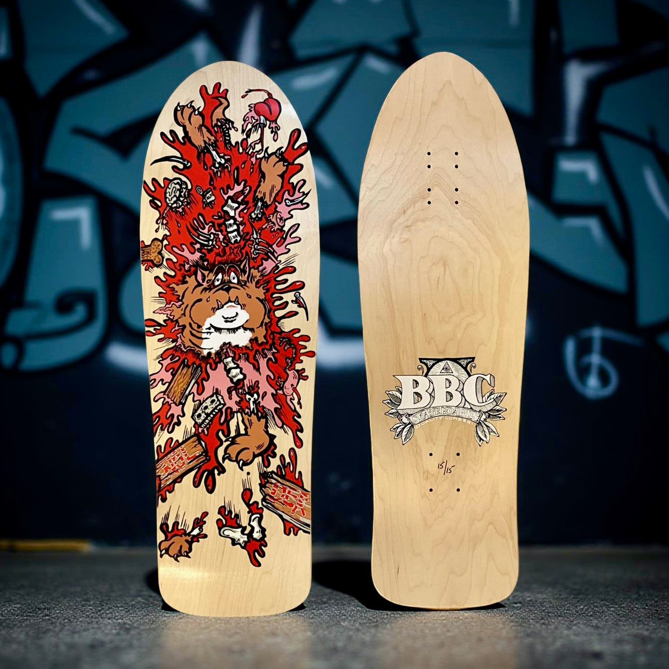 Monty Nolder BBC Exploded Bulldog (#3) Limited Edition Deck 10.2"x32" HAND-PAINTED (1 of 15)