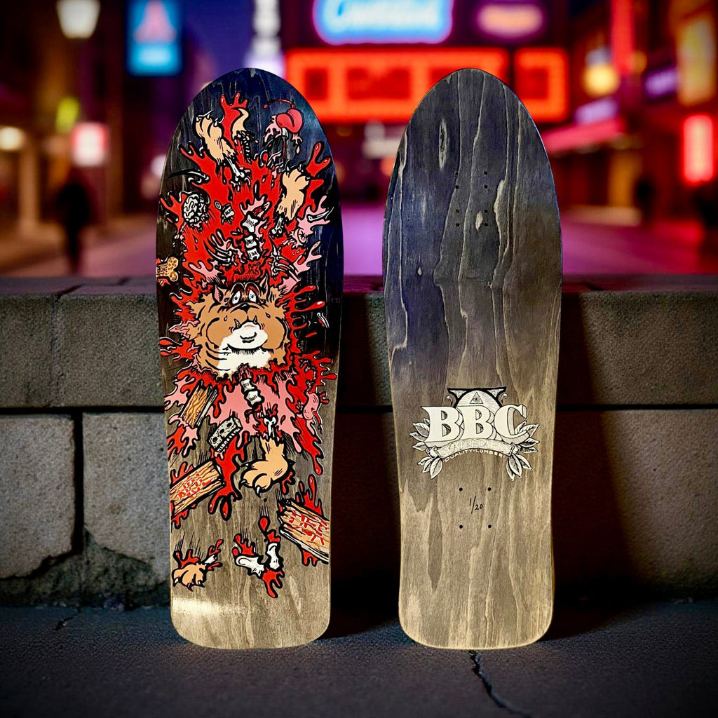 Monty Nolder BBC Exploded Bulldog (#3) Limited Edition Deck 10.2"x32" HAND-PAINTED (1 of 20)