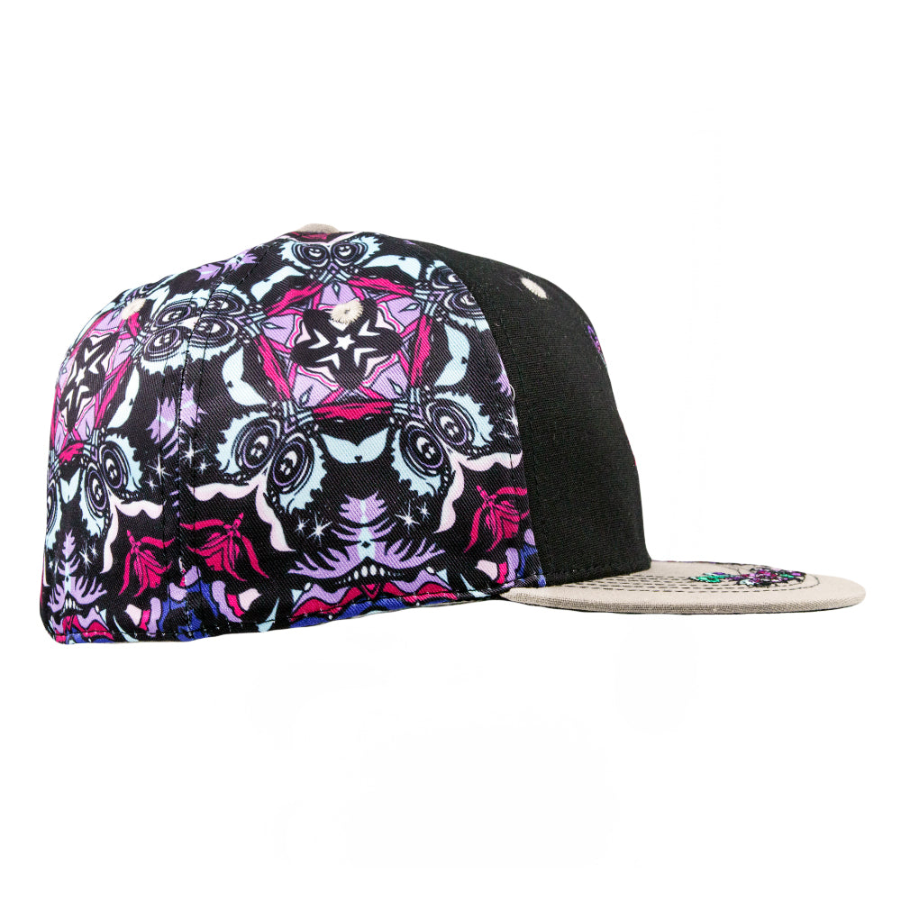 Ellie Paisley Bear Floral Fitted Hat