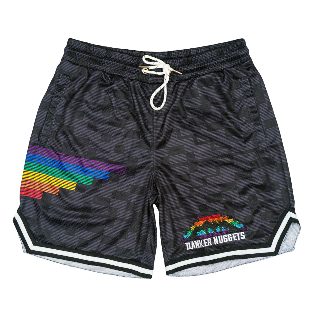 Danker Nuggets Pyramid Black Mesh Shorts
