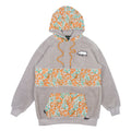 Removable Bear Floral Sherpa Tall Pullover Hoodie