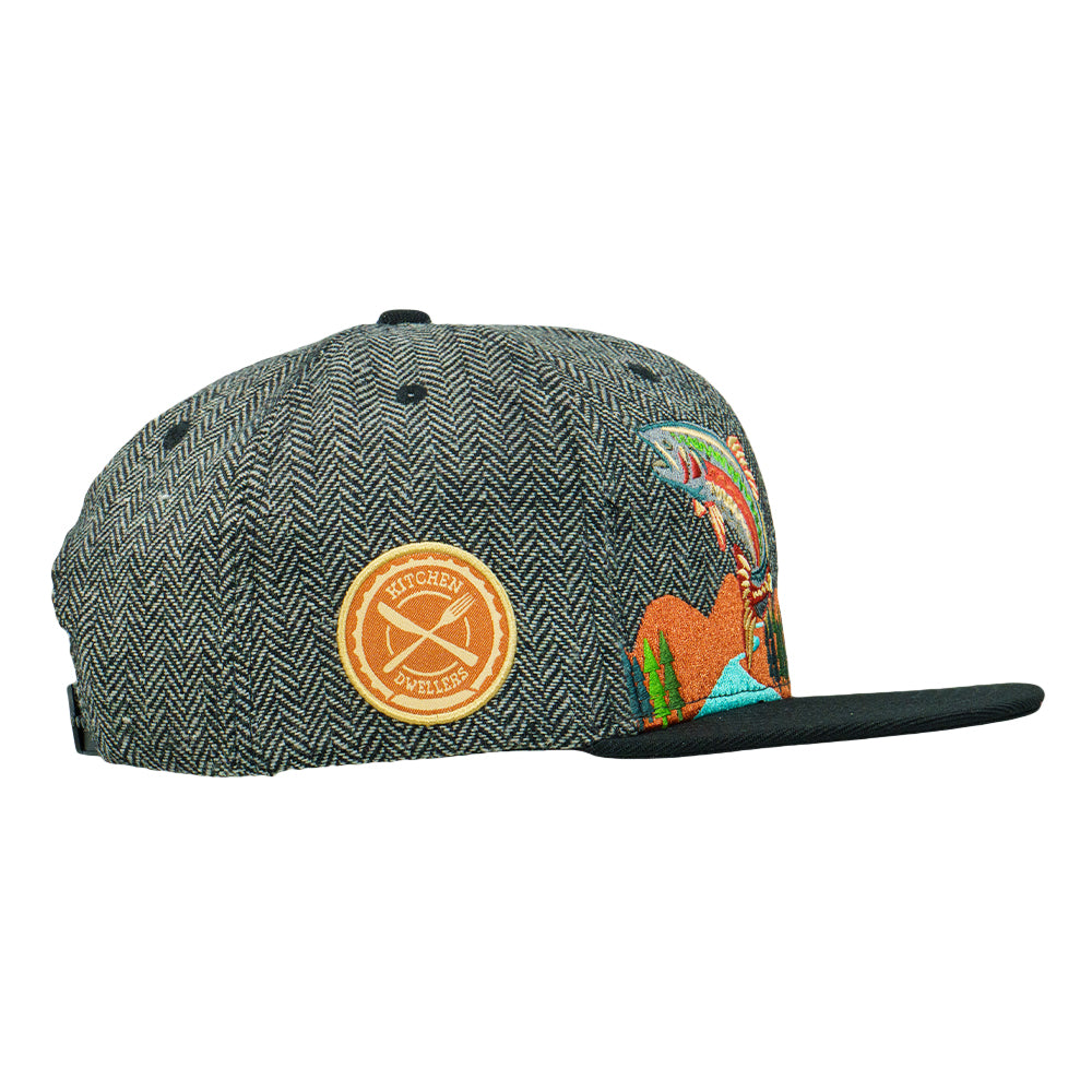 Kitchen Dwellers Black Snapback Hat