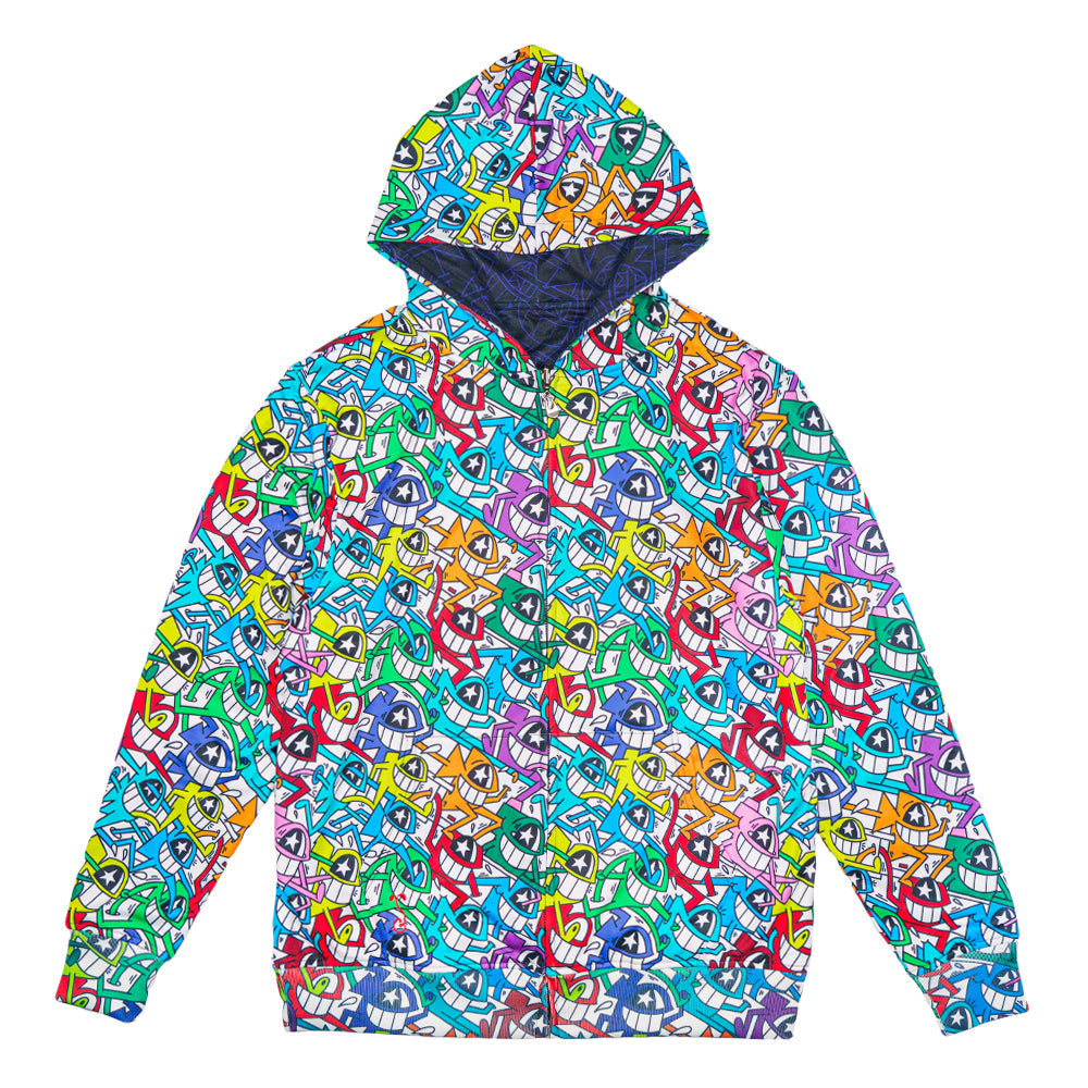 El Pez Smile Reversible Zip Up Hoodie