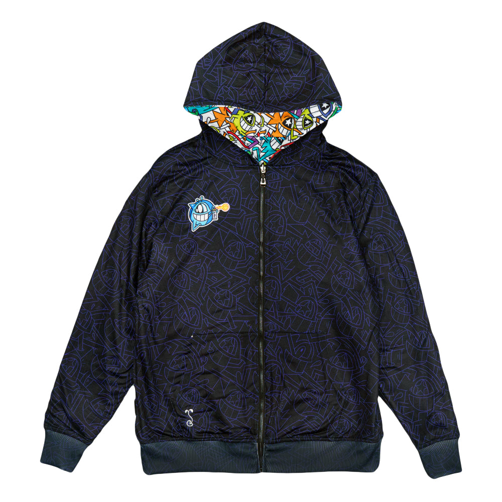 El Pez Smile Reversible Zip Up Hoodie