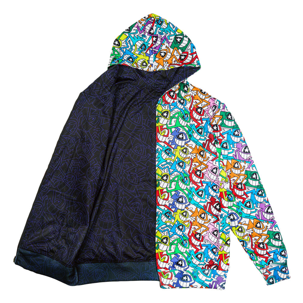 El Pez Smile Reversible Zip Up Hoodie
