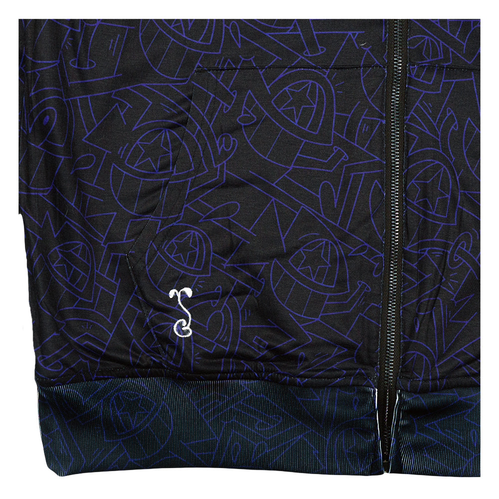 El Pez Smile Reversible Zip Up Hoodie