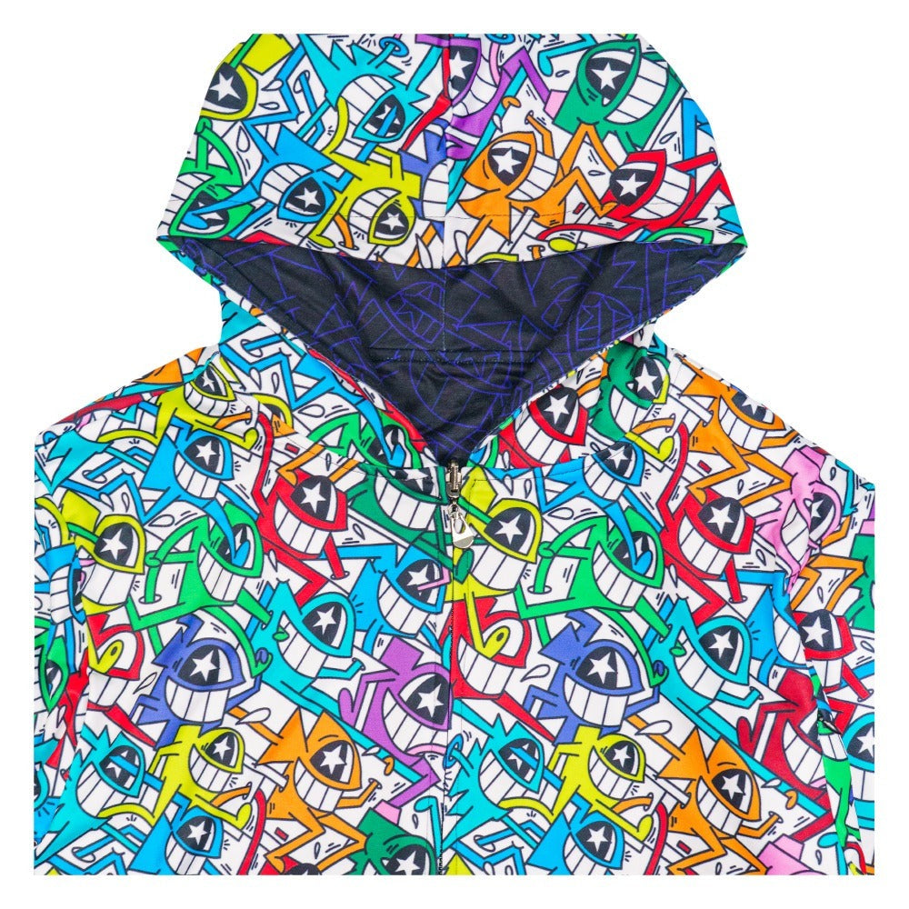 El Pez Smile Reversible Zip Up Hoodie