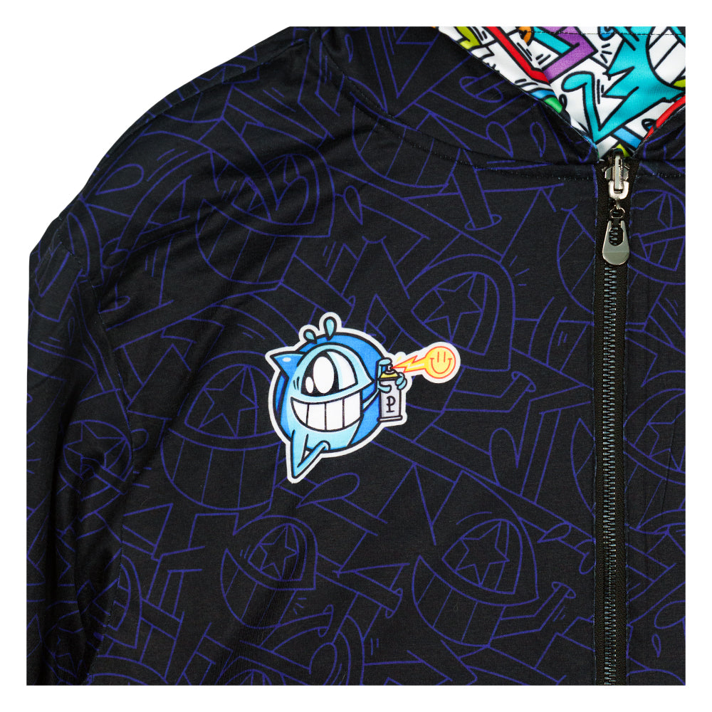 El Pez Smile Reversible Zip Up Hoodie