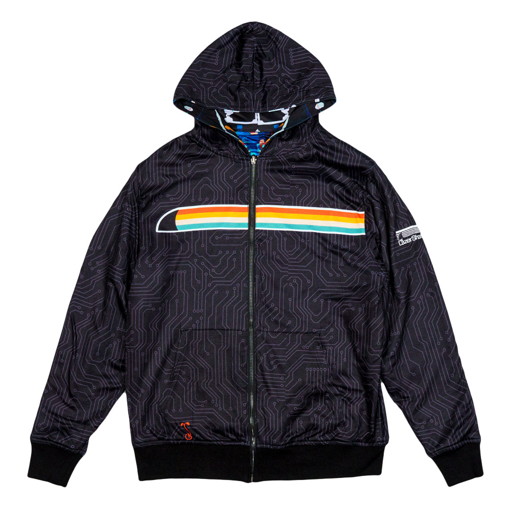 Lazer Shark Circuit Reversible Hoodie