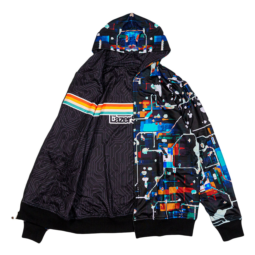 Lazer Shark Circuit Reversible Hoodie