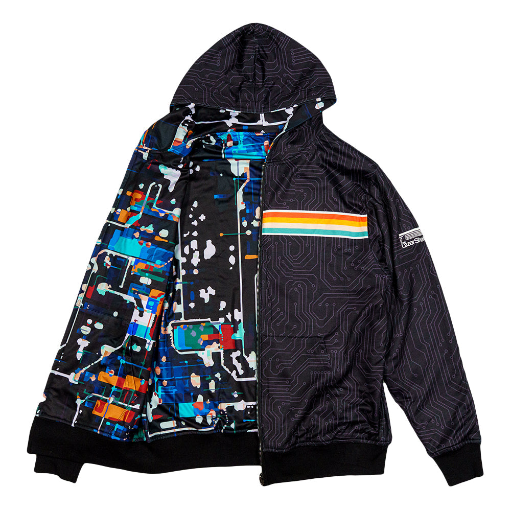 Lazer Shark Circuit Reversible Hoodie