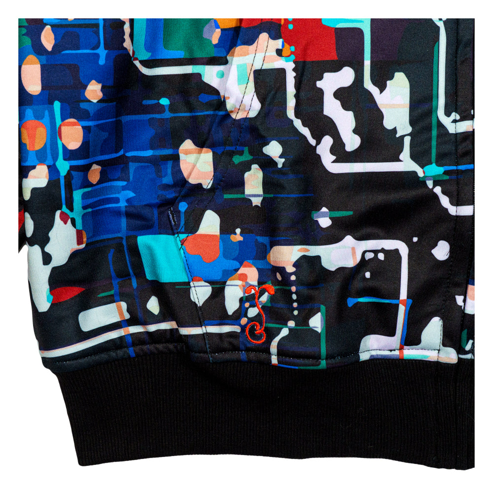 Lazer Shark Circuit Reversible Hoodie