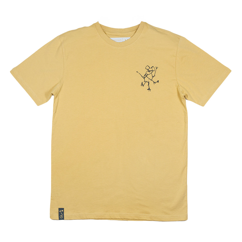 Jerry Garcia Sketch Cat Tan T Shirt